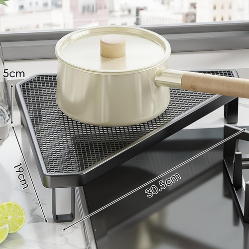 Pot Pan Rack Organizador De Cocina Organizador De Negro