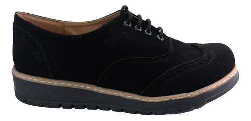 Zapatos Casuales Color Negro Buck Para Dama 0133 3021