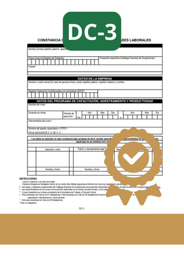 Curso Dc 3 Constancia