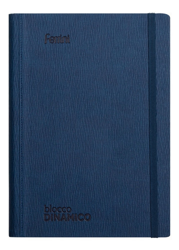 Libreta Ejecutiva Curpiel Premium Italiana Ferrini 18x25 C7 Color Azul marino