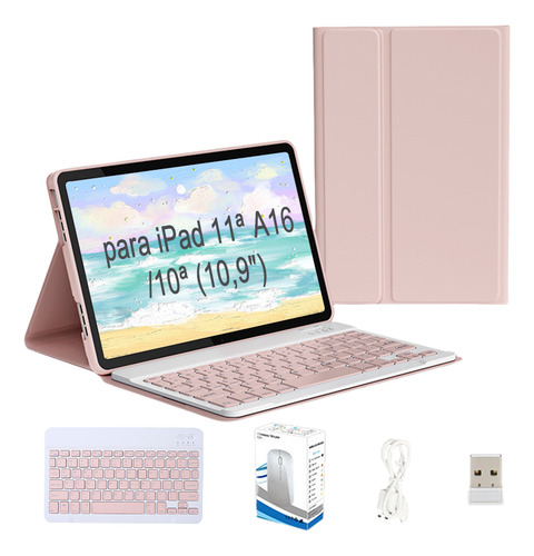 Capa Para iPad 11ª A16/10ª (10,9 ) Com Abnt2 Teclado A2696
