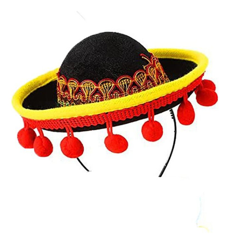 Hair Hoops Mexican Hat Sombrero Festival De Diademas