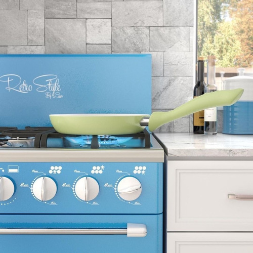 Imagen 6 de 10 de Cocina Retro Luxor Gas 4 Hornallas Valvula Vintage Diseño