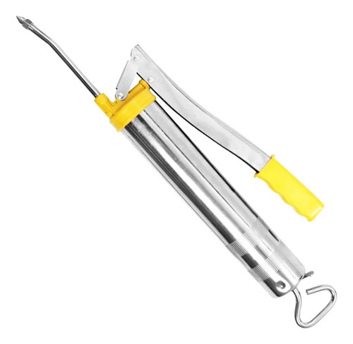 Bomba De Graxa Engraxadeira Manual Bico Flexível Rígido 500g