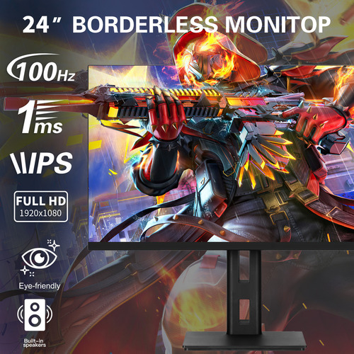 Monitor Gamer M12 Con Pantalla De 24 127v Y Resolución Full Hd