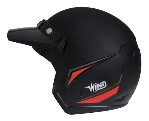 Capacete Wind V3 Shield Preto Fosco C/visor Taurus N°58 Tamanho do capacete 58