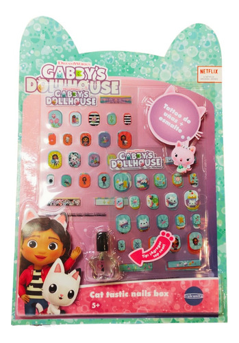 Gabby`s Dollhouse Set Tatuajes + Esmalte Infantil 1747 Edu