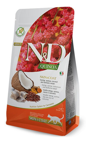 Alimento Para Gatos N&d Quinoa Skin Coat 7,5kg 