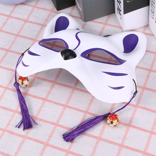 Máscara Facial Completa De Gato Estilo Japonês, Acessório