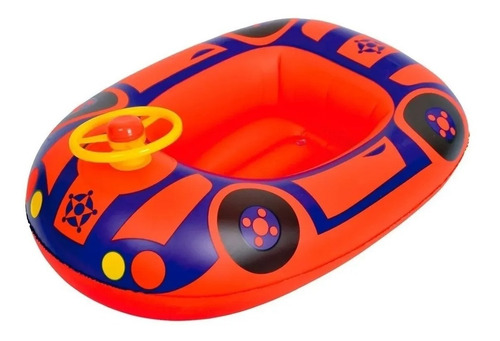 Bote Inflable Para Chicos Con Volante 67.5 X 50 Cm Baby Boat