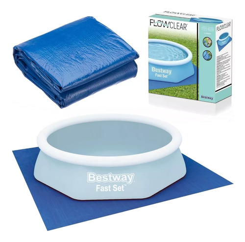 Piso Protector Piletas Bestway 58000 Hasta 2.44mts Cuota