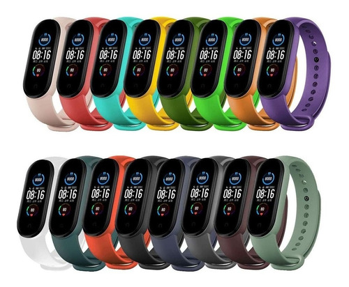 Mallas De Repuesto Para Xiaomi Mi Band 5 Y 6 (16 Colores)