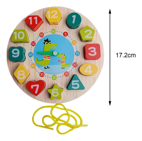 Sensory Busy Boards Accesorios Reloj Con Cuentas De Madera