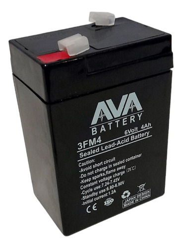 Bateria 6 Voltios 4 Amperios Para Ups, Energizadores. Ava.