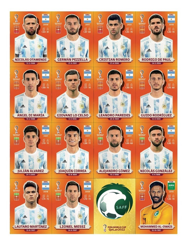 Imagen 4 de 5 de Figuritas Album Mundial Qatar En Pdf Para Imprimir