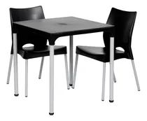 Comprar Juego 2 Sillas Malba + Mesa 72x72 Plastica Jardín Quincho