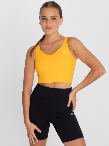 Peto Deportivo Mujer Crop Nix Naranja Bsoul