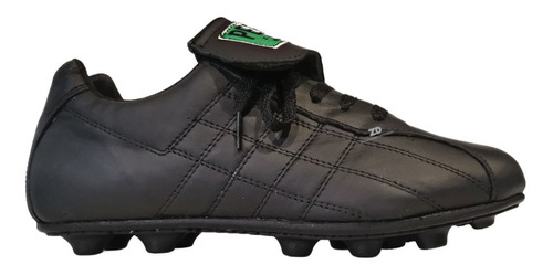 Zapato Futbol Soccer Pepesa Forza Black Piel Tierra