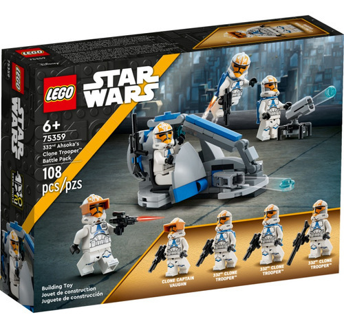 Lego® Pack De Combate: Soldados Clon De La 332 De Ahsoka Cantidad de piezas 108