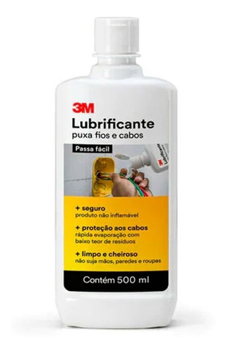 Lubrificante P/ Puxamentos De Fios E Cabos 3m 500ml