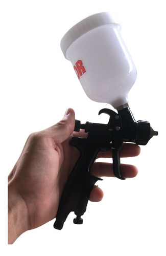Pistola De Pintura Compacta H.v.l.p 250ml Uv Bico 1,2 Mm