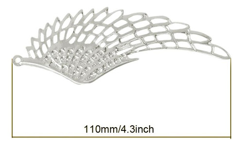 12pcs Colgantes Ángel Huecas Antigua