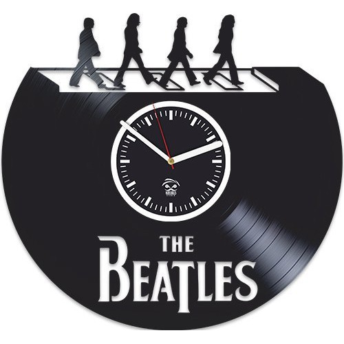 Reloj De Pared De Vinilo The Beatles Paul Mccartney Joh...