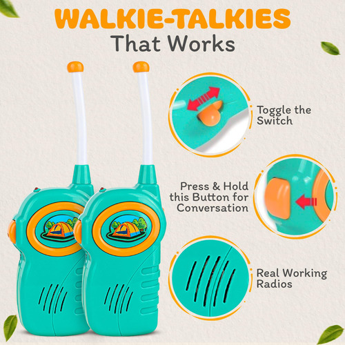 Set De Tienda De Campaña Toyvelt Con Walkie Talkies Para Niñ