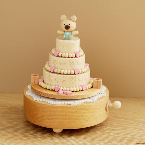 Caja Musical De Madera, Caja Musical Decorativa, Caja Oso
