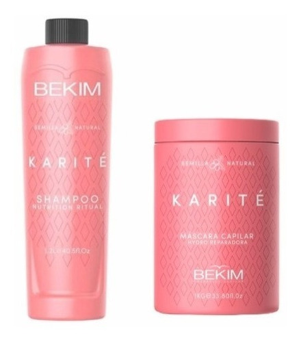 Shampoo 1200ml + Mascara Karité Bekim 1kg