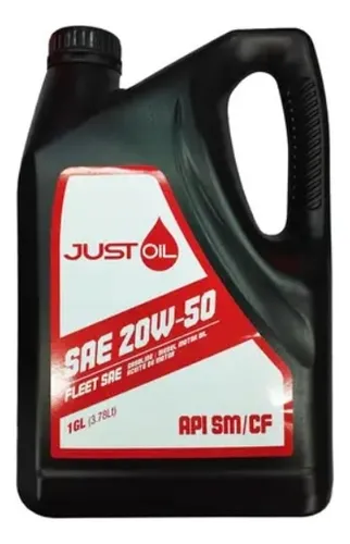 Aceite De Motor Just Oil 20w50 Min Sm/cf 1