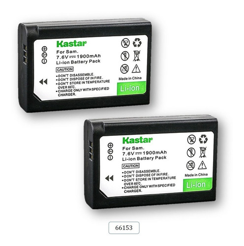 (2) Baterias Mod. 66153 Para Panasonic Digimax Wb2200f