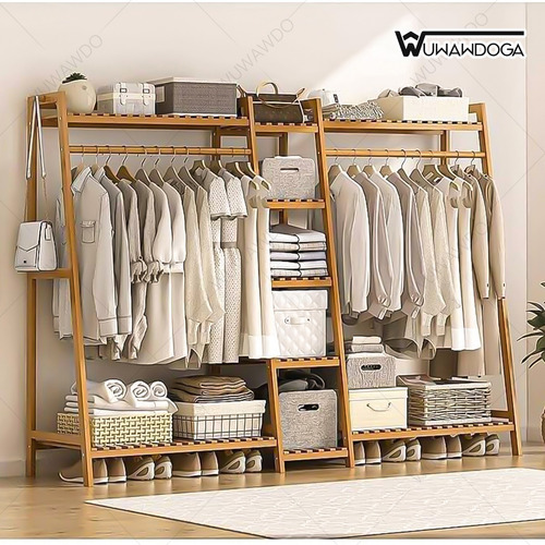 Rack Perchero Piso Organizado Ropa Closet Armable Ropa Colga