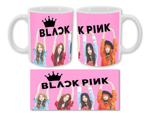 Mug Pocillo Taza Black Pink Banda Coreana Personalizado