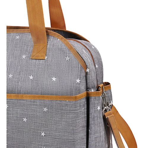 Bolso De Mano Con Estilo Para Pañales, Multifunción, Gris