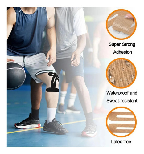 2025 Cinta Deportiva De Rodilla Precortada, 10 Piezas,