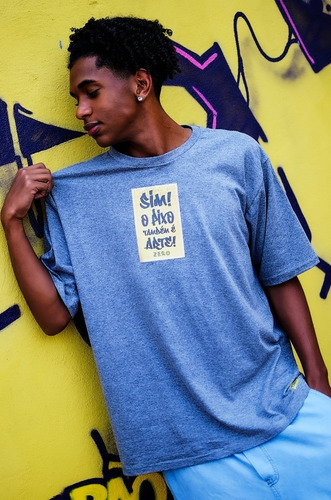 Imagem 2 de 3 de Camiseta T-shirt Estampada O Pixo Unissex Zero Lifestyle