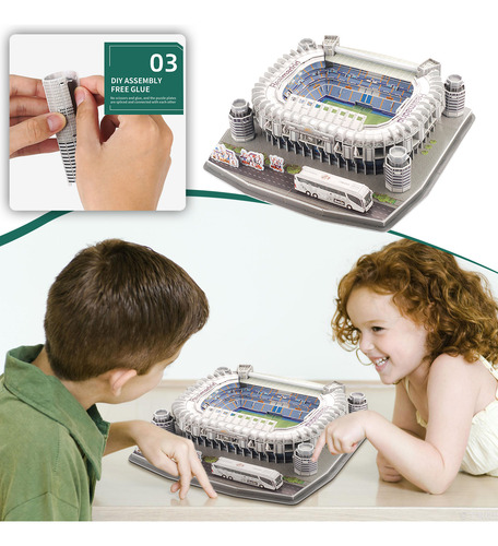 Puzzle 3d 3d Para Sedes De Clubes De Fútbol, Modelo Diy, Jug
