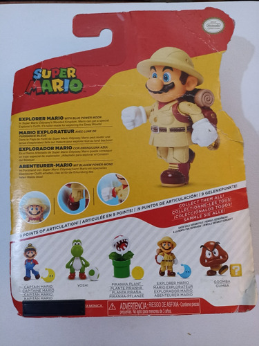 Figura Súper Mario Bros Articulada Con Accesorio (Usado)