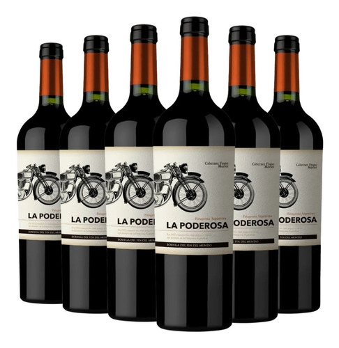 Vino La Poderosa Corte Caja X 6 X 750ml. - Envíos