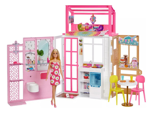 Barbie Casa Glam Con Muñeca Set Mattel