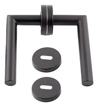 Comprar Manijas Picaportes Dobles de Acero Inoxidable Color Negro con Retroceso – Para Puertas de 30 a 60 mm, Uso Interior y Exterior