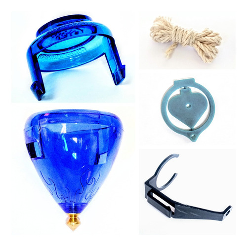 Imagem 4 de 6 de Pião Freestyle Profissional Manobras Azul