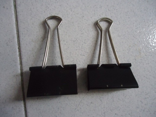 Clips Tipo Mordaza Metal Negro Diferentes Paq De 13