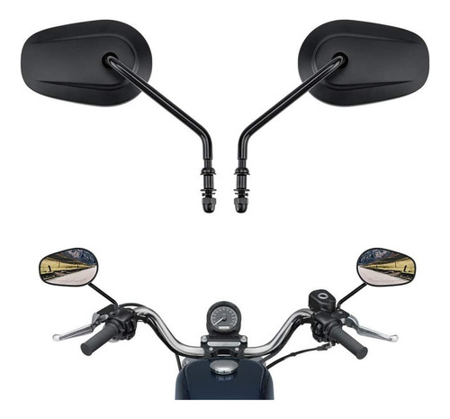 Espejos Laderos Para Sportster Xl Road King Dyna Softail L