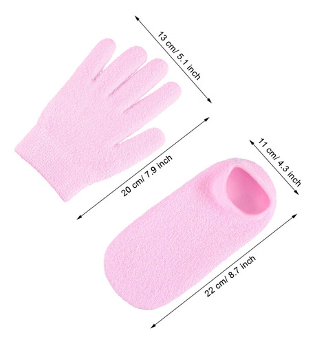 Set De Calcetines Y Guantes De Gel Humectante Para Manos Y P