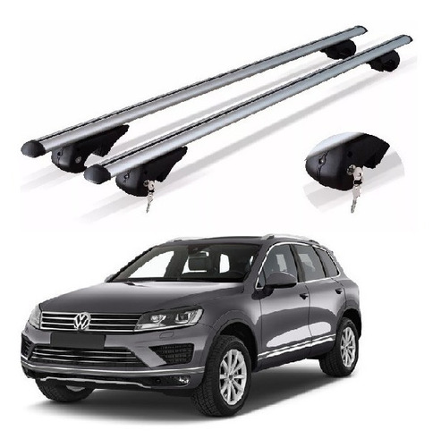 Barras Porta Equipaje Con Llave Vw Touareg Reforza Aluminio