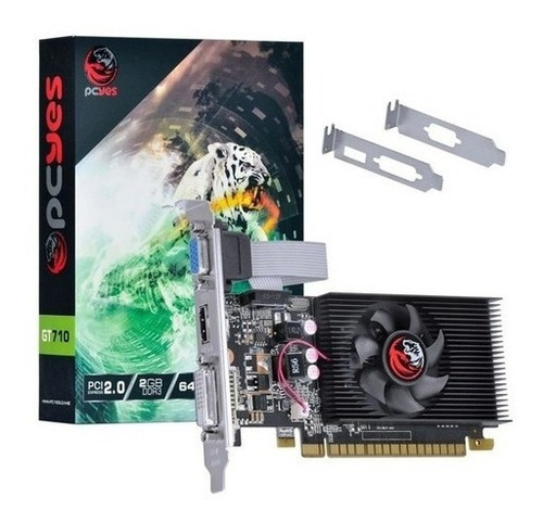 Placa De Video 2gb Gt 710 Ddr3 64 Pa710gt6402d3lp