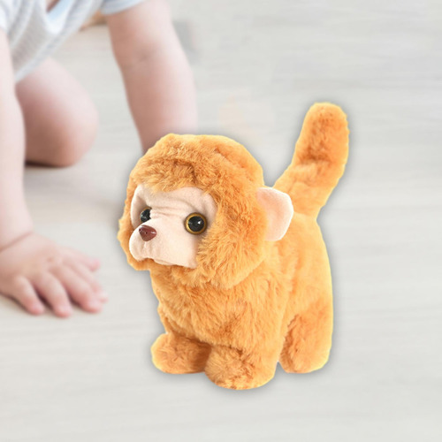 Muñeco Que Camina, Mono Suave De Juguete, Animal Relleno,