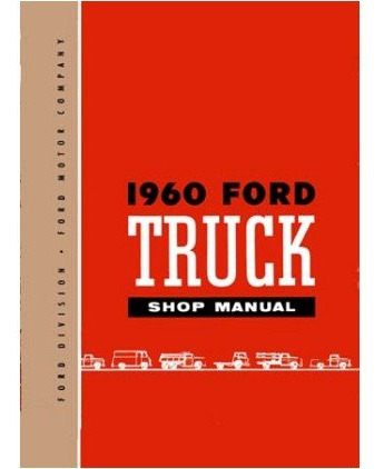 1960 Ford Pickup Truck Servicio Tienda F Serie Manual